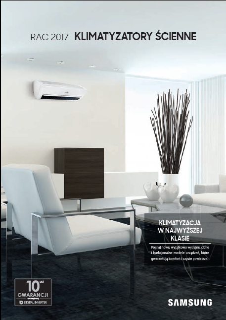 Katalog Samsung RAC ( klimatyzatory ścienne) 2016